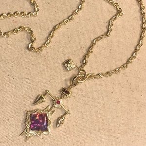 Kendra Scott Cass Long Gold Pendant Necklace